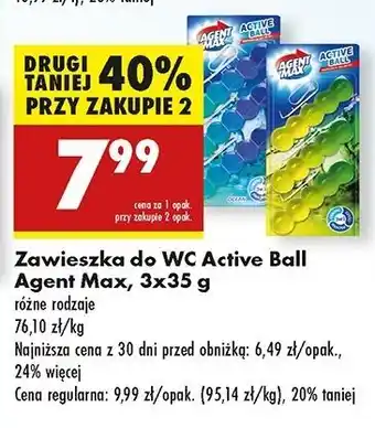 Biedronka Zawieszka zielona Agent Max Active Ball oferta