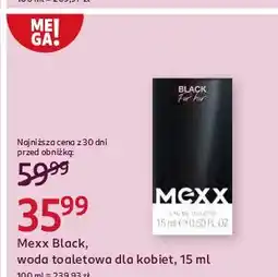 Rossmann Woda toaletowa Mexx Black Women oferta