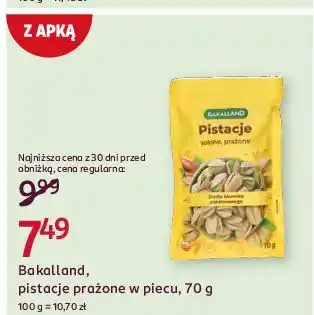 Rossmann Pistacje prażone w piecu Bakalland oferta