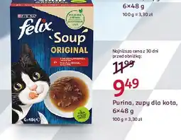 Rossmann Karma dla kota wołowina kurczak jagnięcina Purina Felix Soup Original oferta