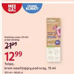 Rossmann Krem pod oczy nawilżający energy boost Tołpa Pure Trends oferta