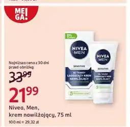 Rossmann Krem do twarzy łagodzący nawilżający Nivea Men Sensitive oferta