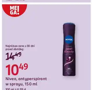 Rossmann Dezodorant soft Nivea Pearl & Beauty oferta