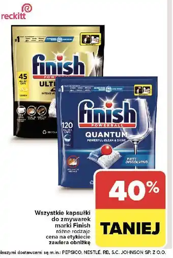 Carrefour Kapsułki do zmywarki Finish Ultimate Plus oferta