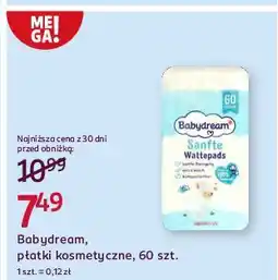 Rossmann Płatki kosmetyczne Babydream oferta