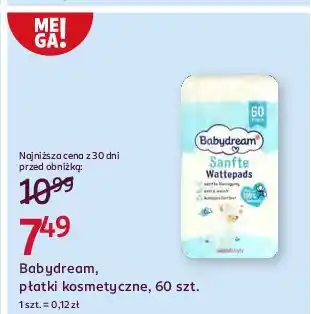 Rossmann Płatki kosmetyczne Babydream oferta