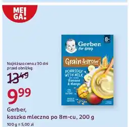 Rossmann Kaszka manna z mlekiem Gerber Pełnia Zbóż oferta