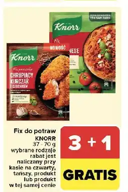 Carrefour Spaghetti bolognese Knorr Fix oferta