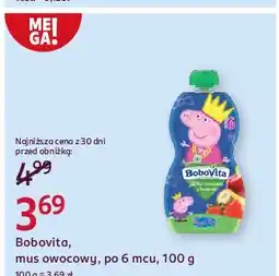 Rossmann Mus peppa pig jabłko truskawka z bananem Bobovita oferta