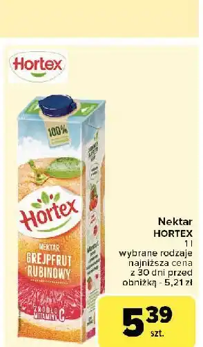 Carrefour Nektar grejpfrut rubinowy Hortex oferta