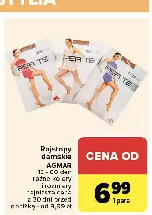 Carrefour Rajstopy damskie 60 den Per Te oferta