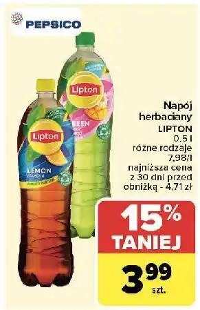 Carrefour Herbata mrożona mango Lipton Ice Tea oferta