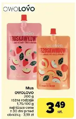 Carrefour Mus brzoskwiniowo Owolovo oferta