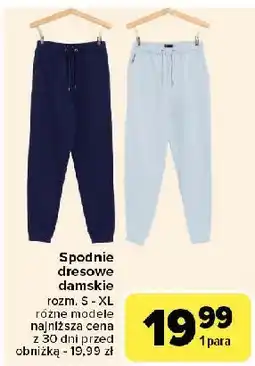 Carrefour Spodnie damskie dresowe roz. s-xl oferta