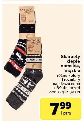 Carrefour Skarpety ciepłe damskie Pation oferta