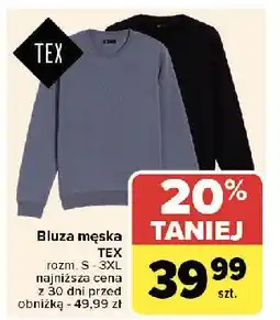 Carrefour Bluza męska rozm. s-3xl Tex oferta