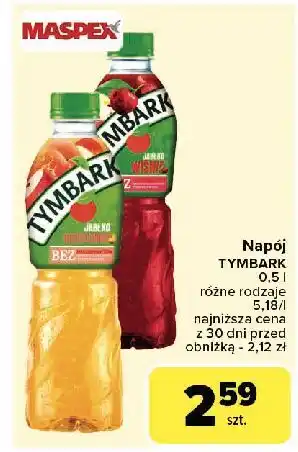 Carrefour Napój jabłko-brzoskwinia Tymbark 1936 oferta