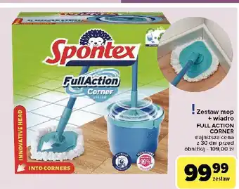 Carrefour Mop obrotowy full action compact Spontex oferta