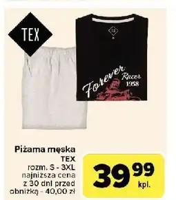 Carrefour Piżama męska s-3xl Tex oferta