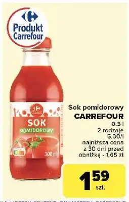 Carrefour Sok pomidorowy Carrefour oferta