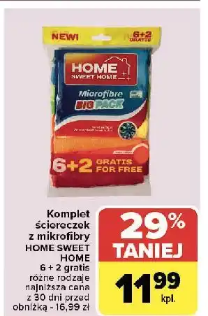 Carrefour Ścierki z mikrofibry uniwersalne Home Sweet oferta