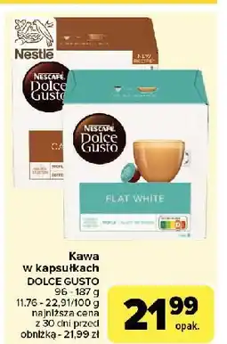 Carrefour Kawa cafe au lait Nescafe Dolce Gusto oferta