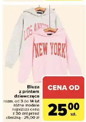 Carrefour Bluza dziewczęca 3-14 lat oferta