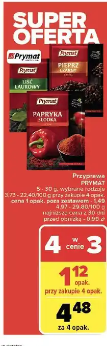 Carrefour Liść laurowy suszony Prymat oferta