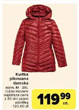 Carrefour Kurtka pikowana damska m-3xl oferta