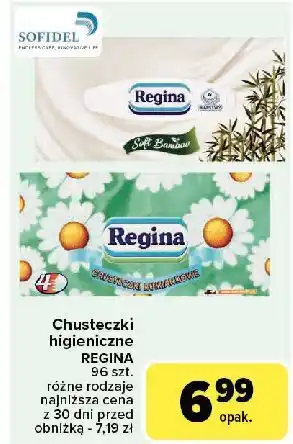 Carrefour Chusteczki higieniczne soft bamboo Regina oferta