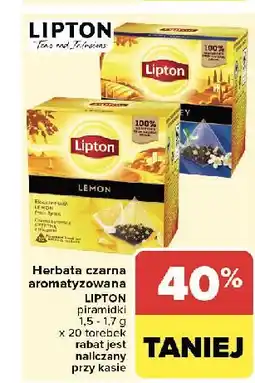 Carrefour Herbata earl grey Lipton oferta