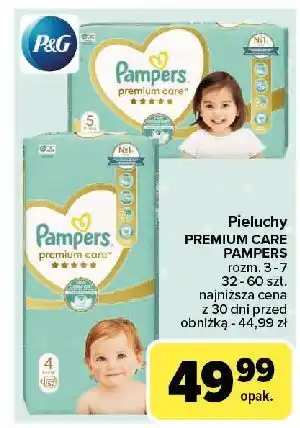 Carrefour Pieluszki dla dzieci junior 5 Pampers Premium Care oferta