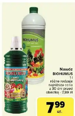 Carrefour Nawóz do warzyw ziół i owoców Biohumus oferta