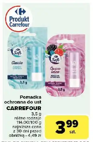 Carrefour Pomadka do ust naturalna Carrefour oferta