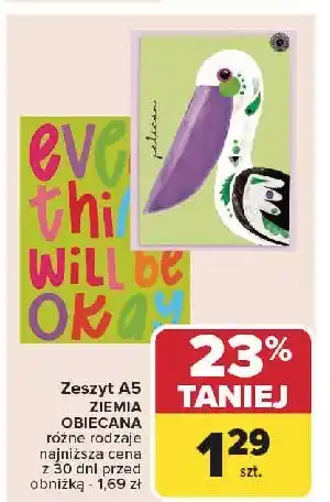 Carrefour Zeszyt a5 Ziemia Obiecana oferta