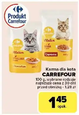 Carrefour Karma dla kota z jagnięcina Carrefour Companino oferta