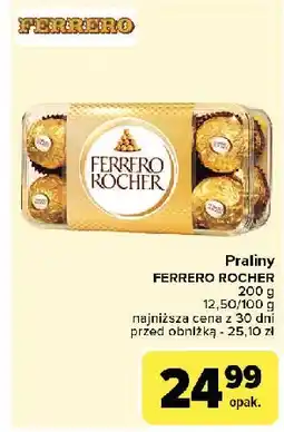 Carrefour Praliny w pudełku plastikowym Ferrero Rocher oferta