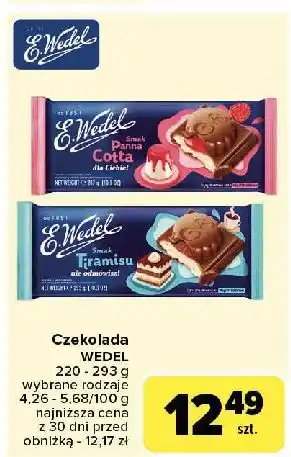 Carrefour Czekolada mleczna o smaku tiramisu E. Wedel oferta