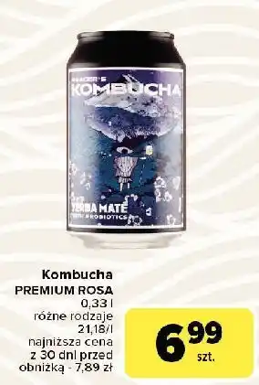 Carrefour Kombucha terba mate Premium Rosa oferta