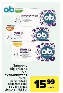 Carrefour Tampony super plus O.b. Extra Protect oferta