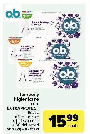 Carrefour Tampony super plus O.b. Extra Protect oferta