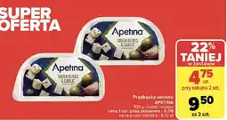 Carrefour Ser feta w kostkach z zielonymi oliwkami i czosnkiem Arla Apetina Snack oferta