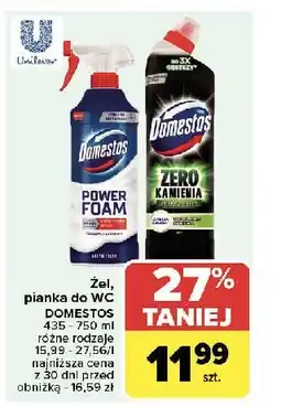 Carrefour Żel do wc lime Domestos Zero Kamienia oferta