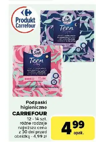 Carrefour Podpaski teen day Carrefour Soft oferta