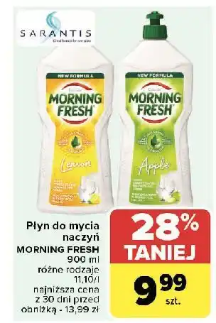 Carrefour Płyn do naczyń lemon Morning Fresh oferta