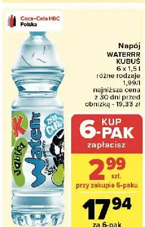 Carrefour Woda jabłkowa Kubuś Waterrr oferta