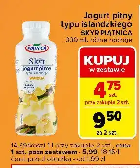 Carrefour Express Jogurt typu islandzkiego wanilia Piątnica skyr oferta