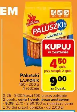 Carrefour Express Paluszki słone Lajkonik paluszki oferta