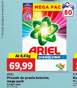 Lidl Ariel proszek do prania kolorów, mega pack oferta