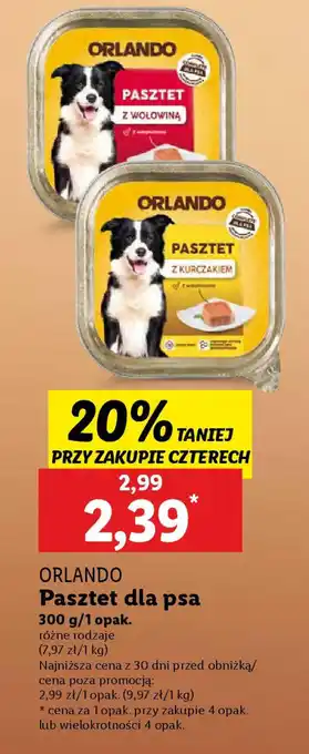 Lidl Orlando pasztet dla psa oferta